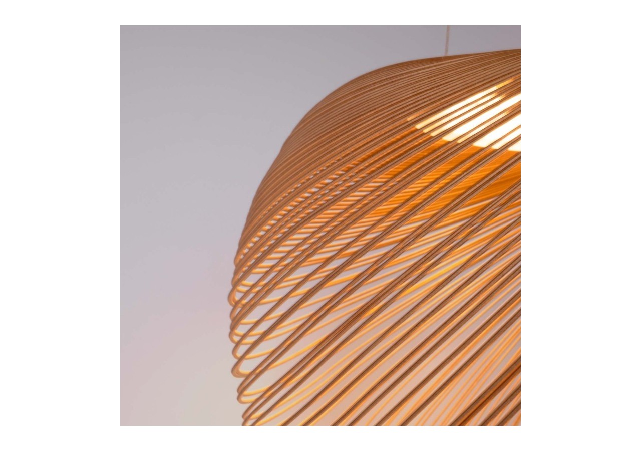 Suspension design en bois "Bogam 60"-24W-diamètre 60cm - BD2207-60-BC - Barcelona LED