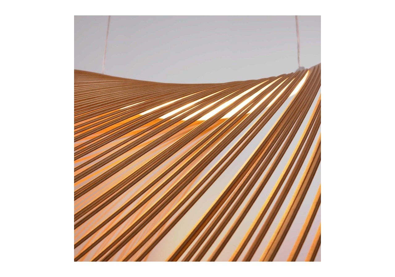 Suspension design en bois "Bogam 60"-24W-diamètre 60cm - BD2207-60-BC - Barcelona LED