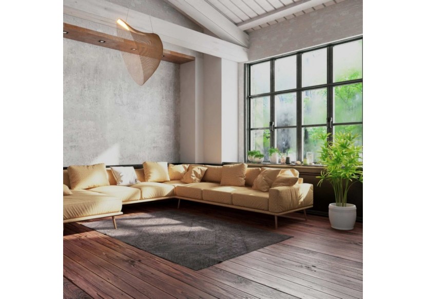 Suspension design en bois "Bogam 80"-32W-diamètre 80cm - BD2207-80-BC - Barcelona LED Suspension design en bois "Bogam 80"-32W-diamètre 80cm - BD2207-80-BC - Barcelona LED