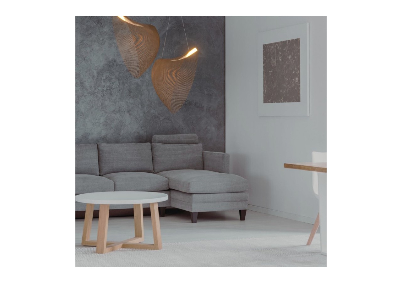 Suspension design en bois "Bogam 80"-32W-diamètre 80cm - BD2207-80-BC - Barcelona LED
