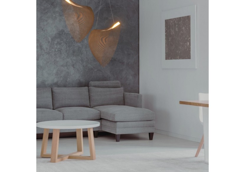 Suspension design en bois "Bogam 80"-32W-diamètre 80cm - BD2207-80-BC - Barcelona LED Suspension design en bois "Bogam 80"-32W-diamètre 80cm - BD2207-80-BC - Barcelona LED