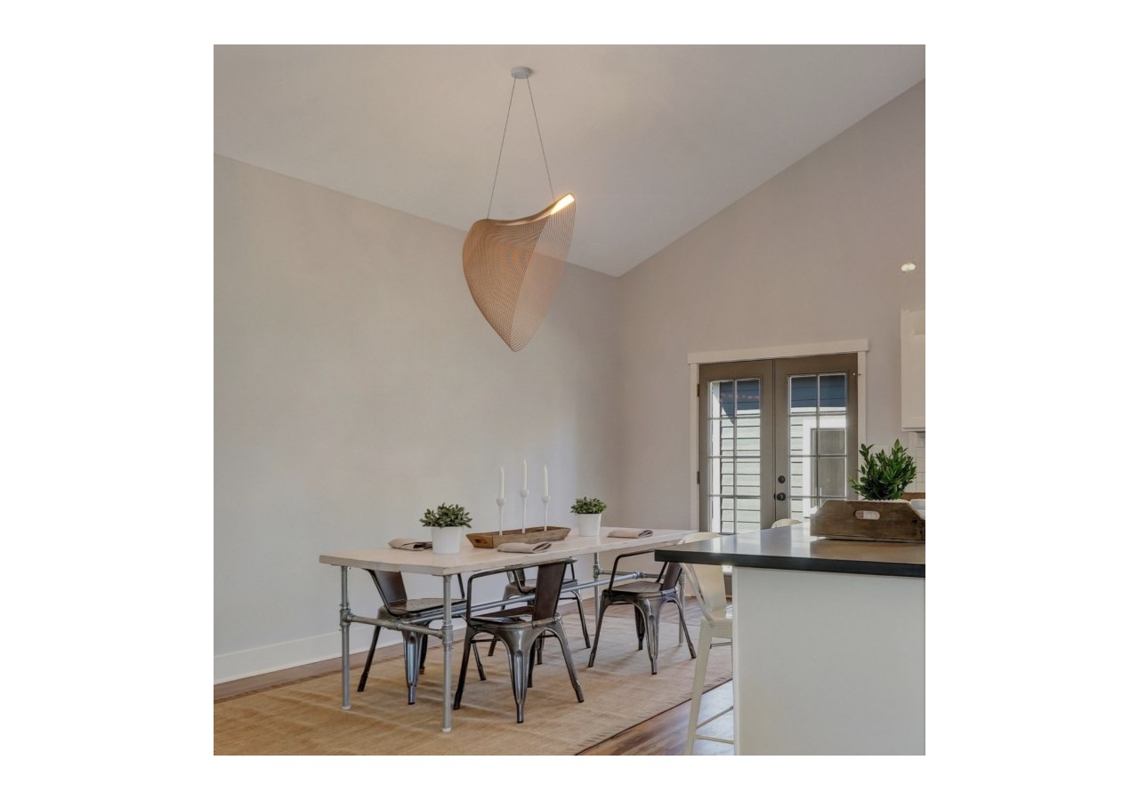 Suspension design en bois "Bogam 80"-32W-diamètre 80cm - BD2207-80-BC - Barcelona LED