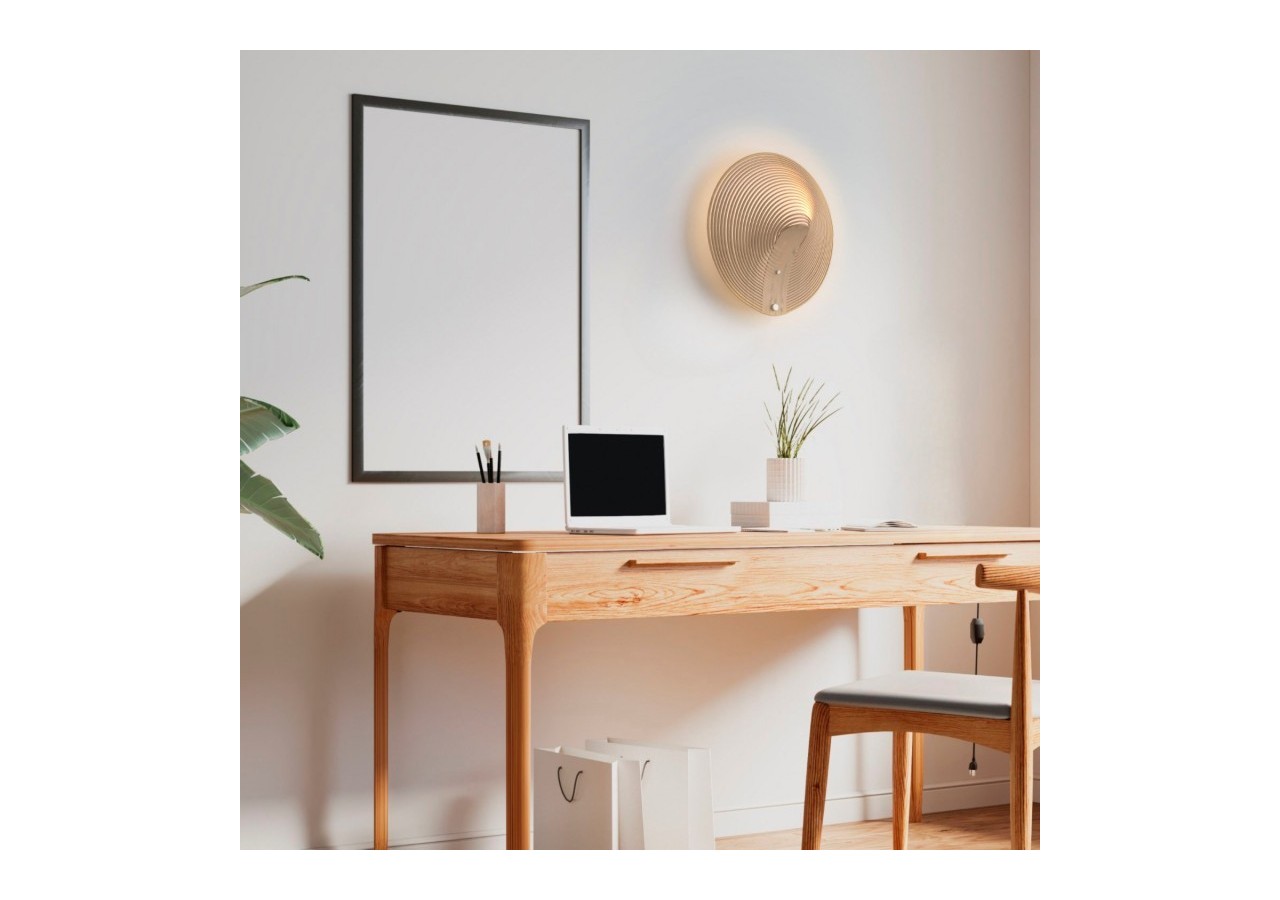 Applique design en bois "Ronda"-16W-diamètre 40cm - BW2207-40 - Barcelona LED