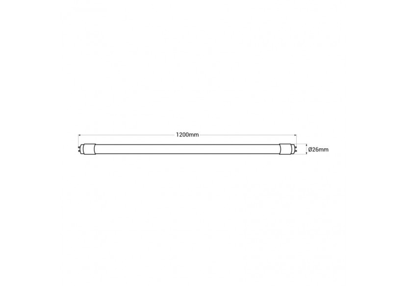 Lot de 25-Tube LED T8 120cm-18W-140lm/W - K4013-25BF - Barcelona LED