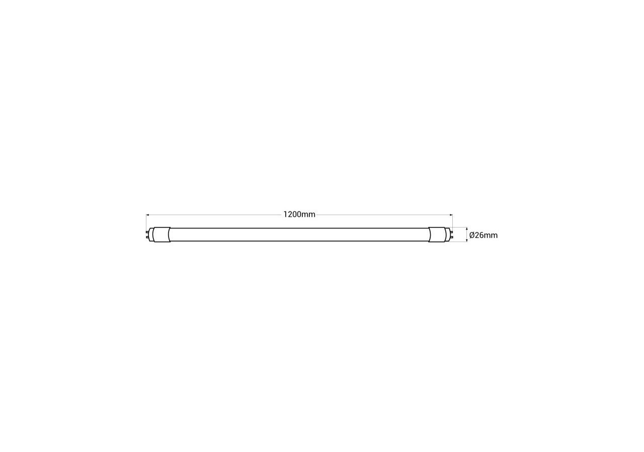 Lot de 100-Tube LED T8 120cm-18W-140lm/W - K4013-100BN - Barcelona LED