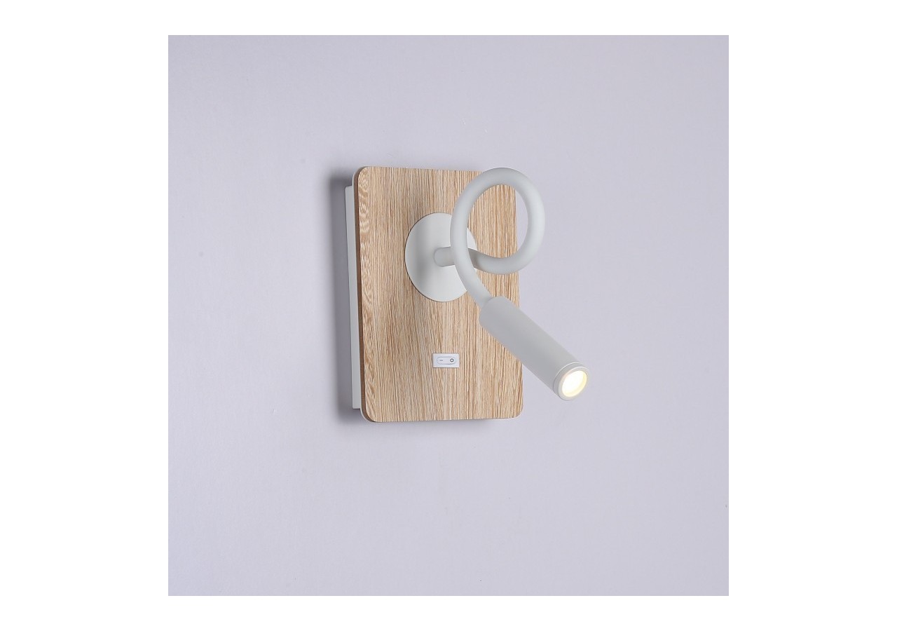 Lot de 2-Applique liseuse flexible "LONDON"-Puce CREE-3W-Blanc - K1511-2B - Barcelona LED