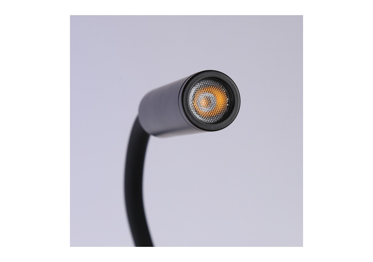 Lot de 2-Applique liseuse flexible "LONDON"-Puce CREE-3W-Noir - K1511-2N - Barcelona LED