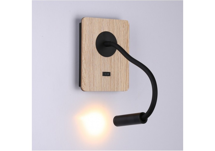 Lot de 2-Applique liseuse flexible "LONDON"-Puce CREE-3W-Noir - K1511-2N - Barcelona LED Lot de 2-Applique liseuse flexible "LONDON"-Puce CREE-3W-Noir - K1511-2N - Barcelona LED