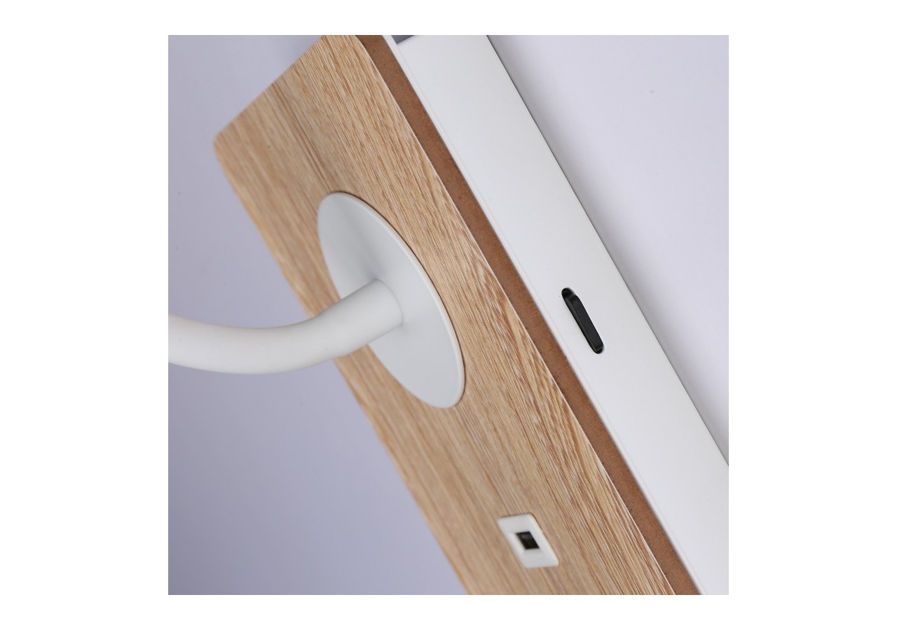 Lot de 2-Applique liseuse flexible avec port USB "LONDON USB"-Puce CREE-3W-Blanc - K1511-USB-2B - Barcelona LED