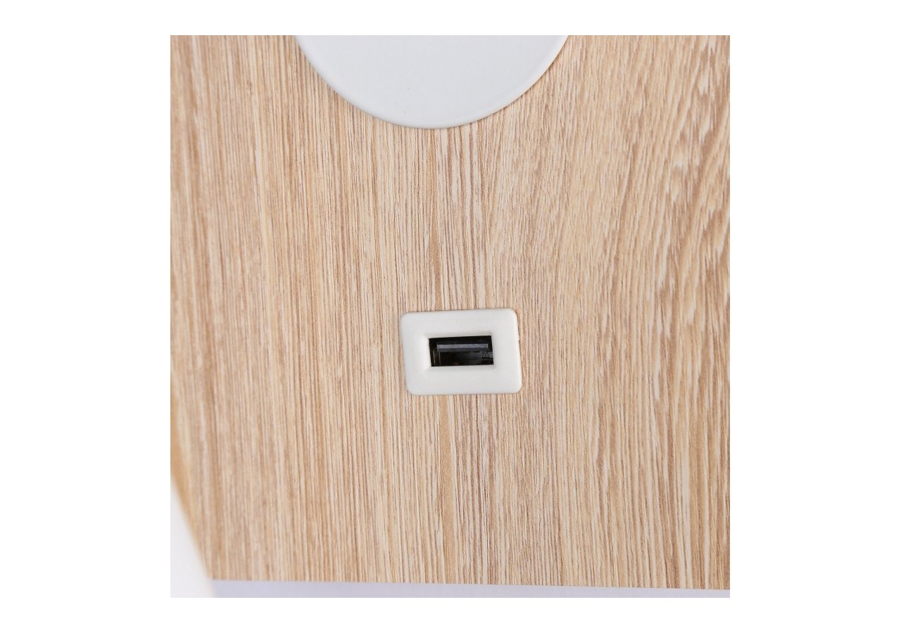 Lot de 2-Applique liseuse flexible avec port USB "LONDON USB"-Puce CREE-3W-Blanc - K1511-USB-2B - Barcelona LED