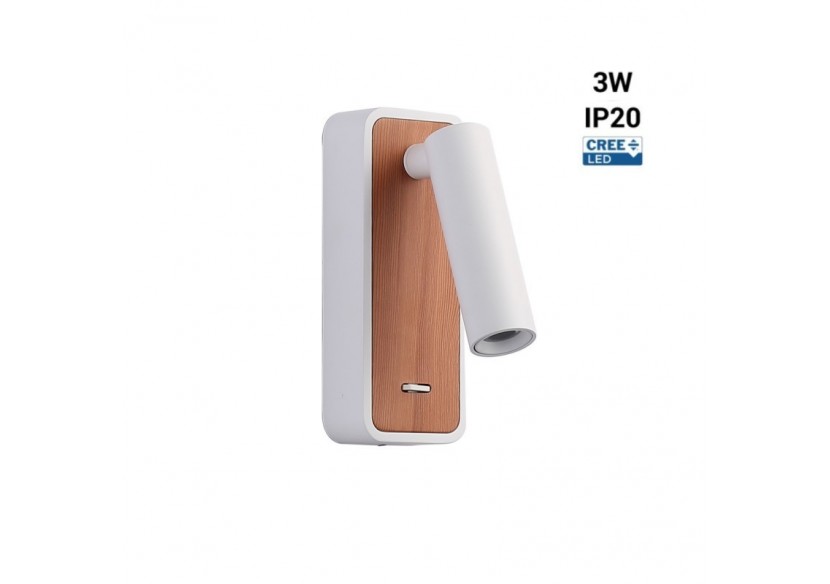 Lot de 2-Applique liseuse "Irene"-3W-Puce CREE-Blanc - K1549-2B - Barcelona LED Lot de 2-Applique liseuse "Irene"-3W-Puce CREE-Blanc - K1549-2B - Barcelona LED