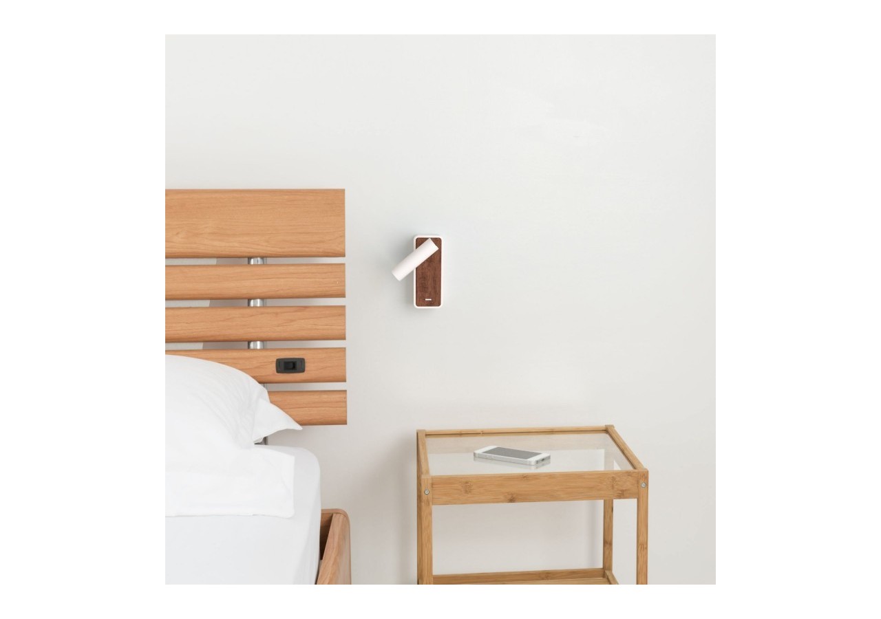 Lot de 2-Applique liseuse "Irene"-3W-Puce CREE-Blanc - K1549-2B - Barcelona LED
