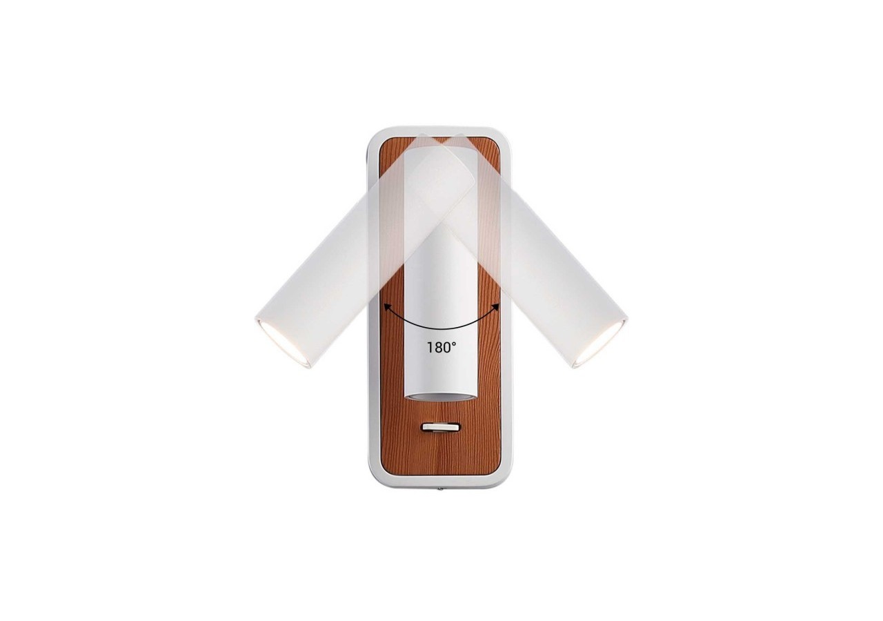 Lot de 2-Applique liseuse "Irene"-3W-Puce CREE-Blanc - K1549-2B - Barcelona LED