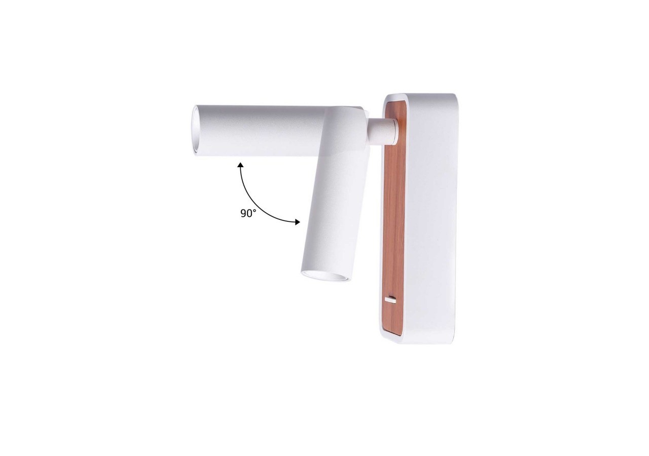 Lot de 2-Applique liseuse "Irene"-3W-Puce CREE-Blanc - K1549-2B - Barcelona LED