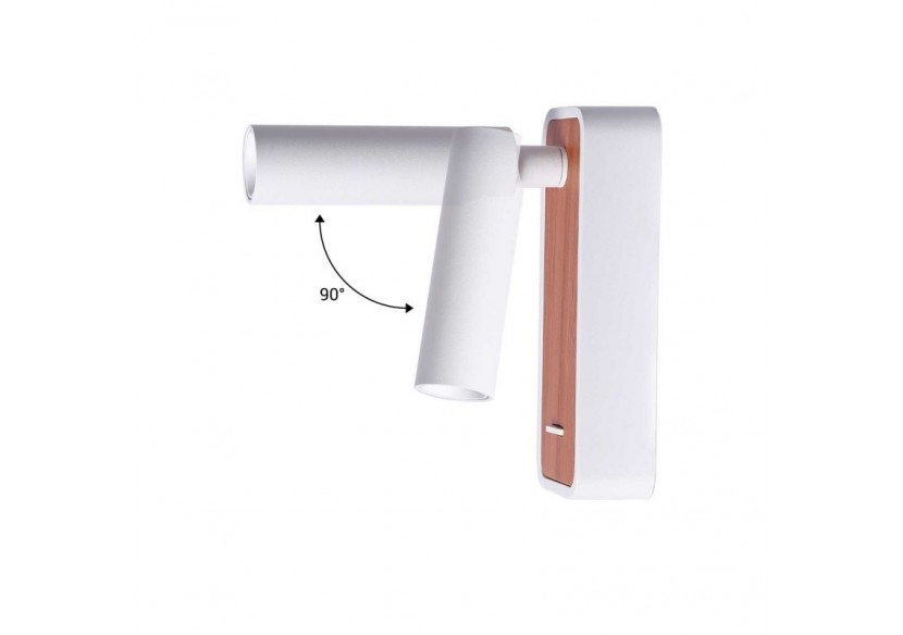 Lot de 2-Applique liseuse "Irene"-3W-Puce CREE-Blanc - K1549-2B - Barcelona LED Lot de 2-Applique liseuse "Irene"-3W-Puce CREE-Blanc - K1549-2B - Barcelona LED