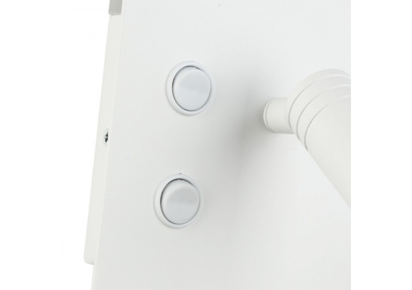 Lot de 2-Applique liseuse avec port USB "Kerta"-Double éclairage-3W+7W-Blanc - K1512-USB-2B - Barcelona LED Lot de 2-Applique liseuse avec port USB "Kerta"-Double éclairage-3W+7W-Blanc - K1512-USB-2B - Barcelona LED