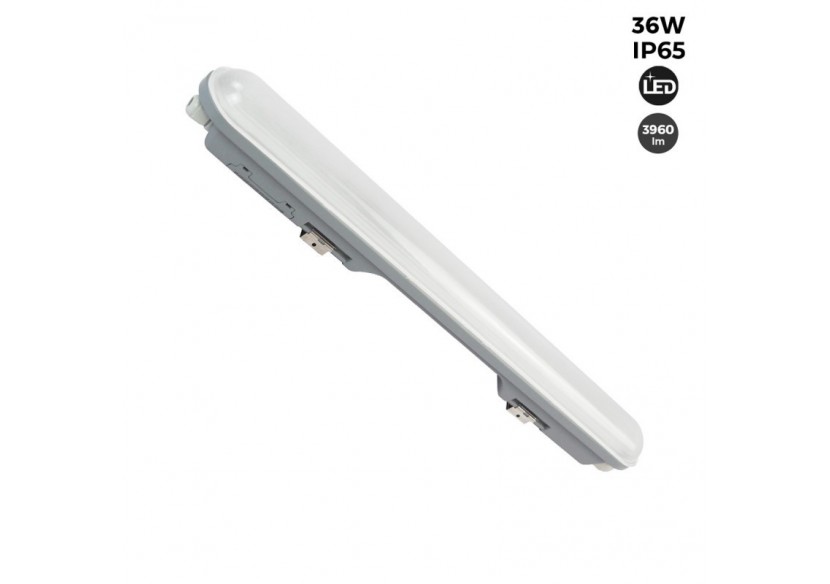Lot x 12-Réglette étanche LED connectable 36W-120cm-IP65 - K8420-12-120BF - Barcelona LED