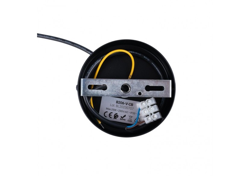 Suspension acoustique verticale "DRAC"-4 globes lumineux et 6 globes absorbants - B206-V-CB - Barcelona LED