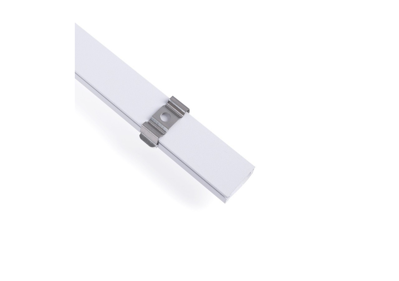 Profilé de surface en aluminium avec diffuseur-Kit complet-17x8mm-Ruban LED jusqu'à 12 mm-2m - BXT-164-B - Barcelona LED