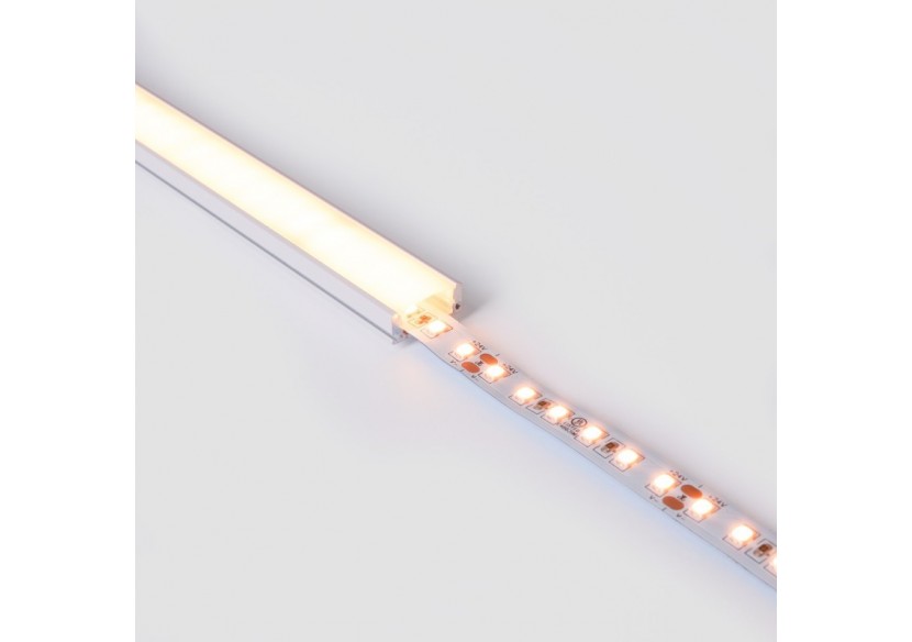 Profilé de surface en aluminium avec diffuseur-Kit complet-17x8mm-Ruban LED jusqu'à 12 mm-2m - BXT-164-B - Barcelona LED