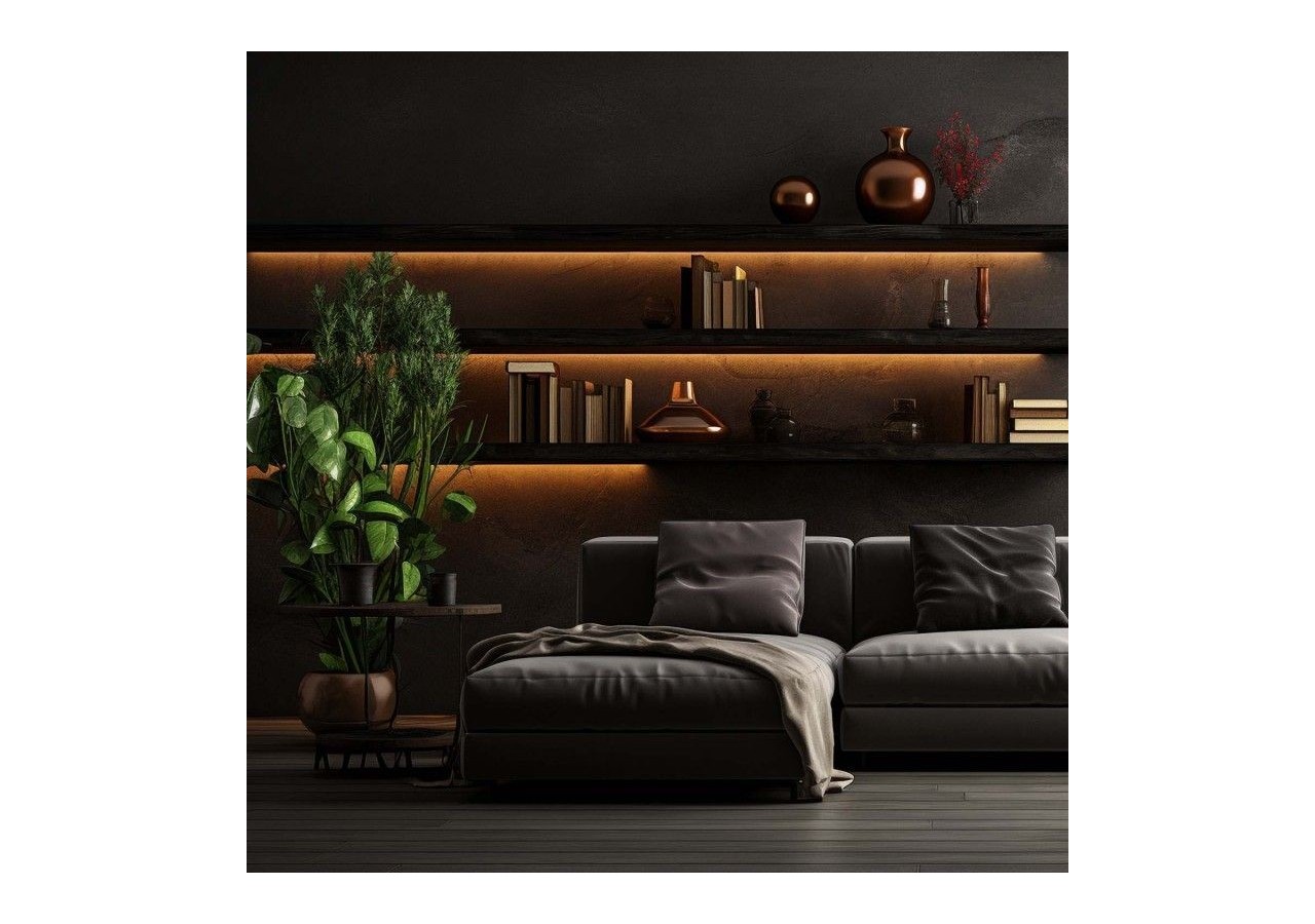 Profilé de surface en aluminium avec diffuseur-Kit complet-18 x13mm-Ruban LED jusqu'à 15 mm-2m - BXT-340-N - Barcelona LED