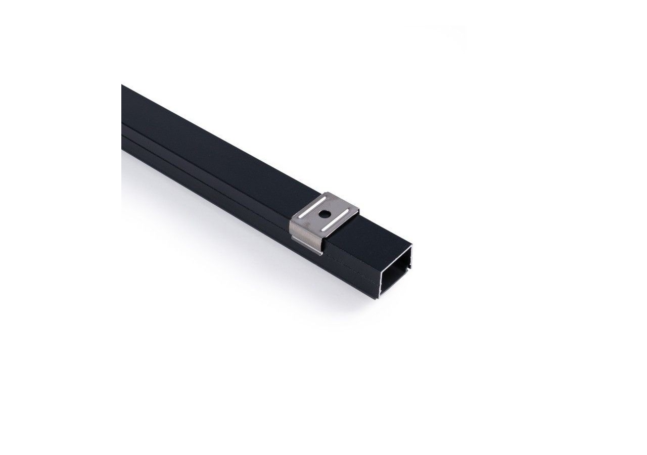 Profilé de surface en aluminium avec diffuseur-Kit complet-18 x13mm-Ruban LED jusqu'à 15 mm-2m - BXT-340-N - Barcelona LED