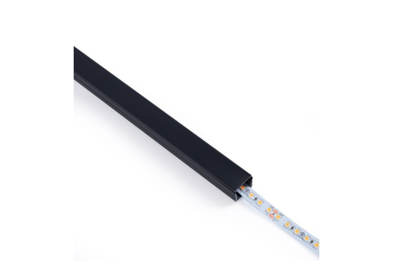 Profilé de surface en aluminium avec diffuseur-Kit complet-18 x13mm-Ruban LED jusqu'à 15 mm-2m - BXT-340-N - Barcelona LED