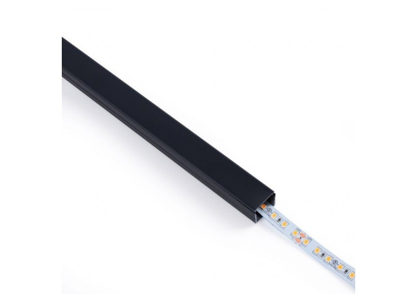 Profilé de surface en aluminium avec diffuseur-Kit complet-18 x13mm-Ruban LED jusqu'à 15 mm-2m - BXT-340-N - Barcelona LED