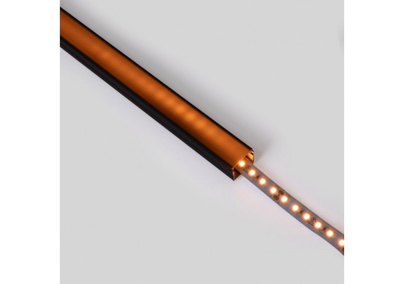 Profilé de surface en aluminium avec diffuseur-Kit complet-18 x13mm-Ruban LED jusqu'à 15 mm-2m - BXT-340-N - Barcelona LED