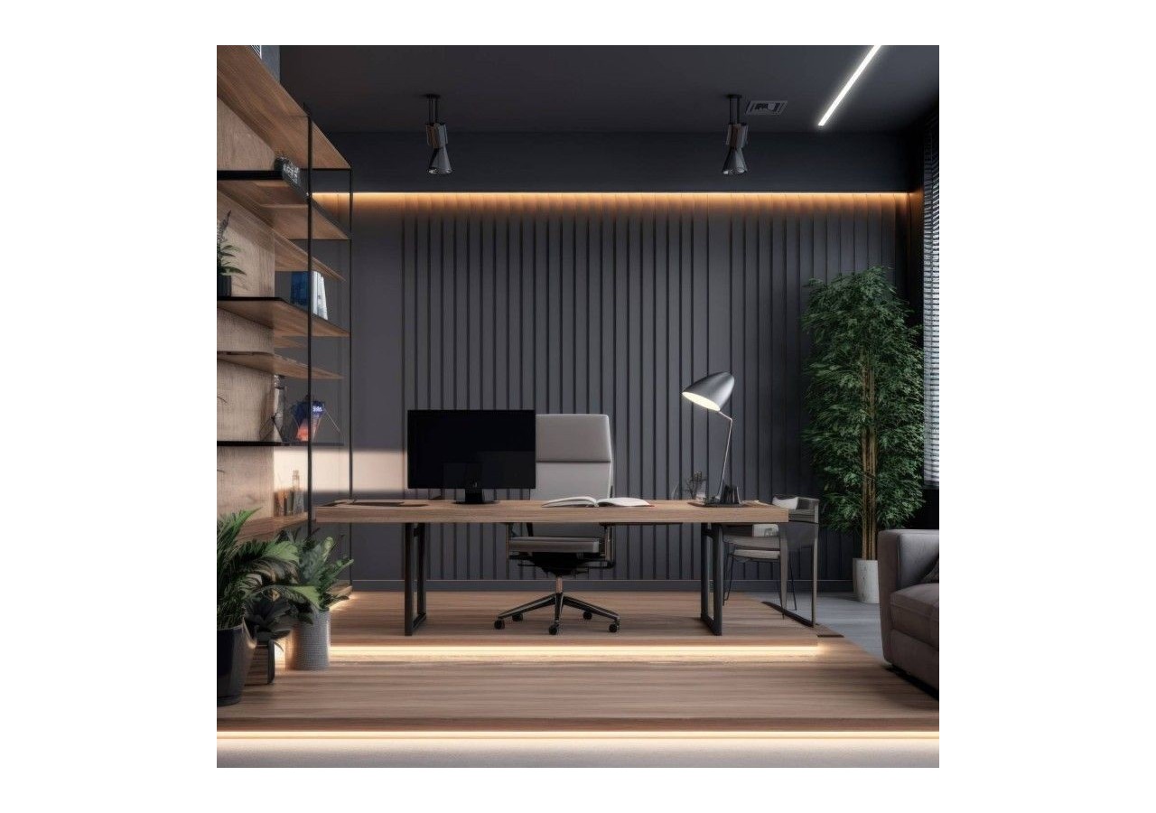 Profilé de surface en aluminium avec diffuseur-Kit complet-18 x13mm-Ruban LED jusqu'à 15 mm-2m - BXT-340-N - Barcelona LED