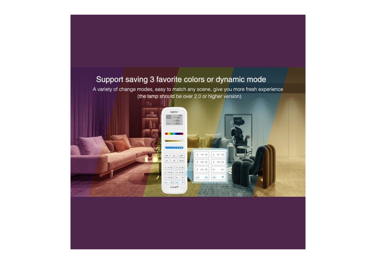 Télécommande LED RGB + CCT-100 Zones-BLANC-FUT100-Mi Light - FUT100 - Barcelona LED