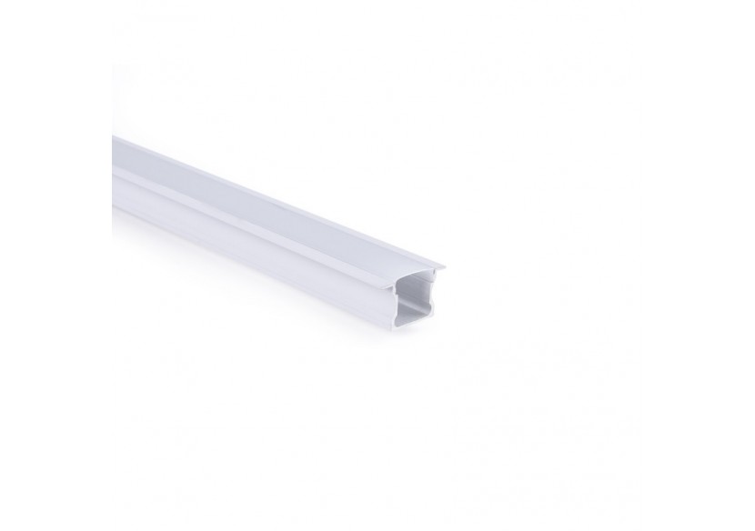 Profilé encastré en aluminium-Kit complet-25 x 14,5mm-Ruban LED jusqu'à 12 mm-2m - BXT-394-B - Barcelona LED