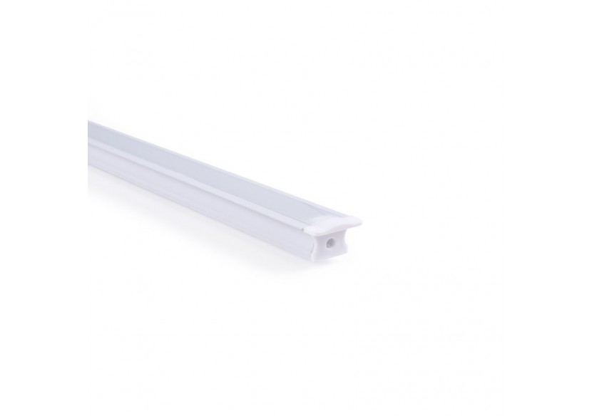 Profilé encastré en aluminium-Kit complet-25 x 14,5mm-Ruban LED jusqu'à 12 mm-2m - BXT-394-B - Barcelona LED