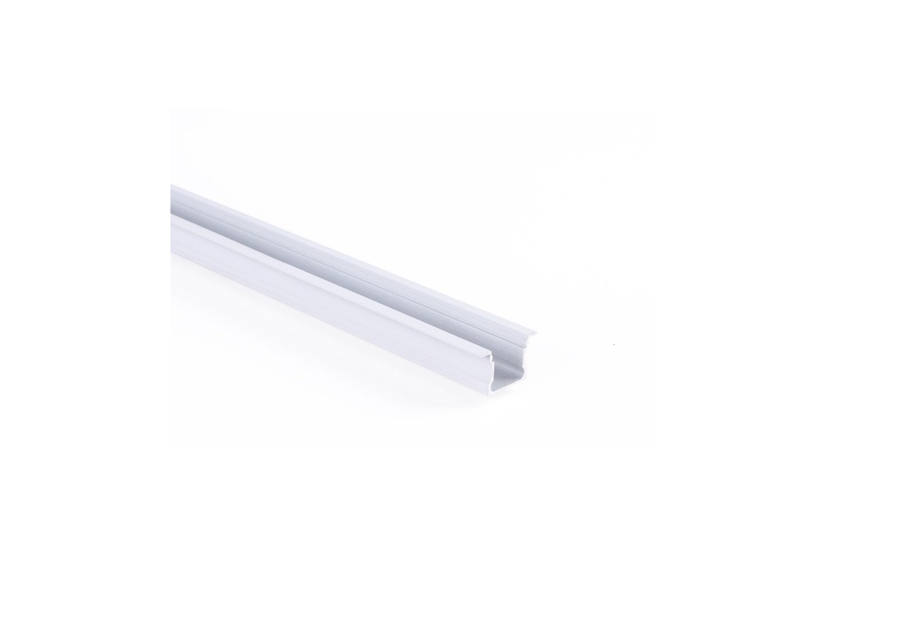 Profilé encastré en aluminium-Kit complet-25 x 14,5mm-Ruban LED jusqu'à 12 mm-2m - BXT-394-B - Barcelona LED