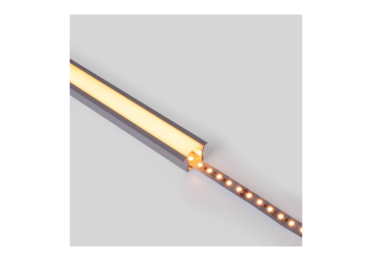 Profilé encastré en aluminium-Kit complet-25 x 14,5mm-Ruban LED jusqu'à 12 mm-2m - BXT-394-B - Barcelona LED