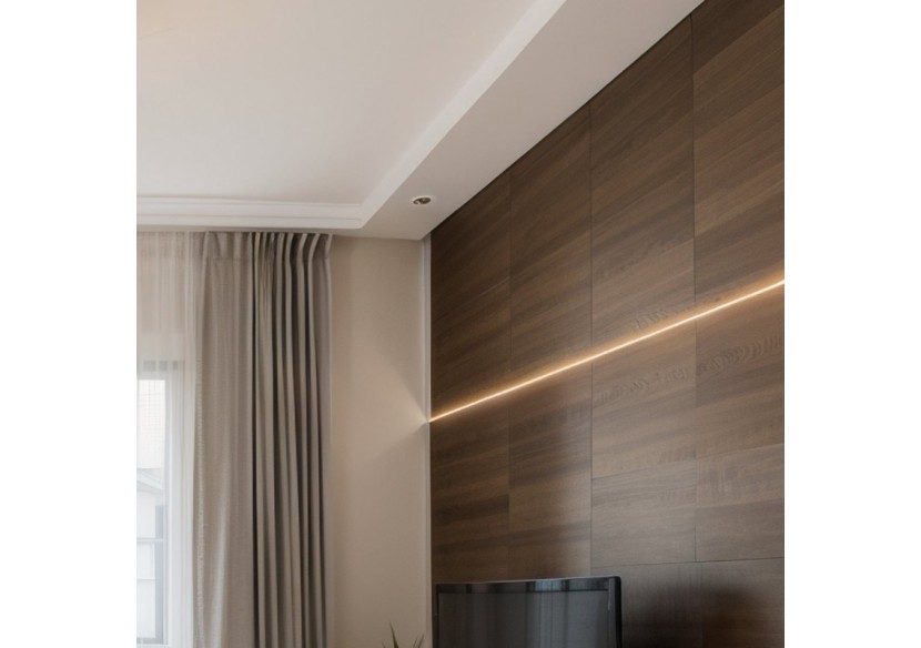 Profilé encastré en aluminium-Kit complet-25 x 14,5mm-Ruban LED jusqu'à 12 mm-2m - BXT-394-B - Barcelona LED