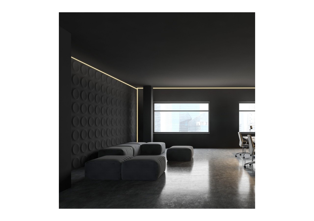 Profilé d'angle en aluminium avec diffuseur-Kit complet-20x20mm -Ruban LED jusqu'à 10mm-2m - BXT-632-N - Barcelona LED