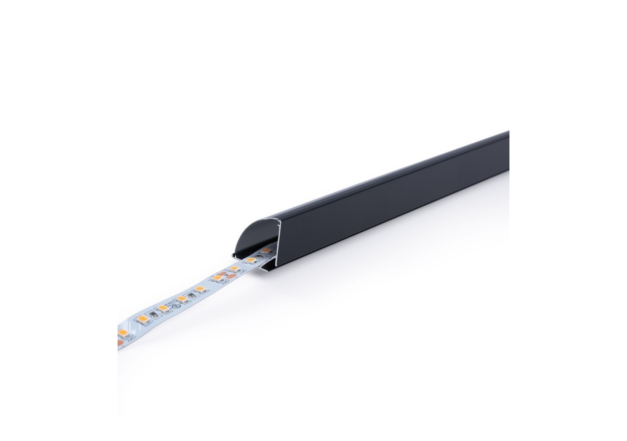 Profilé d'angle en aluminium avec diffuseur-Kit complet-20x20mm -Ruban LED jusqu'à 10mm-2m - BXT-632-N - Barcelona LED