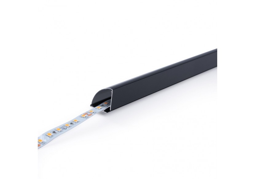 Profilé d'angle en aluminium avec diffuseur-Kit complet-20x20mm -Ruban LED jusqu'à 10mm-2m - BXT-632-N - Barcelona LED