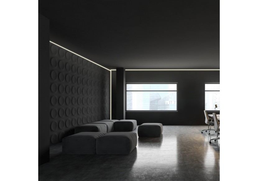 Profilé d'angle en aluminium avec diffuseur-Kit complet-20x20mm -Ruban LED jusqu'à 10mm-2m - BXT-632-N - Barcelona LED