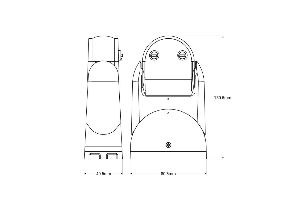 Capteur de mouvement en saillie PIR 180 degrés-IP54 - SP16A - Barcelona LED