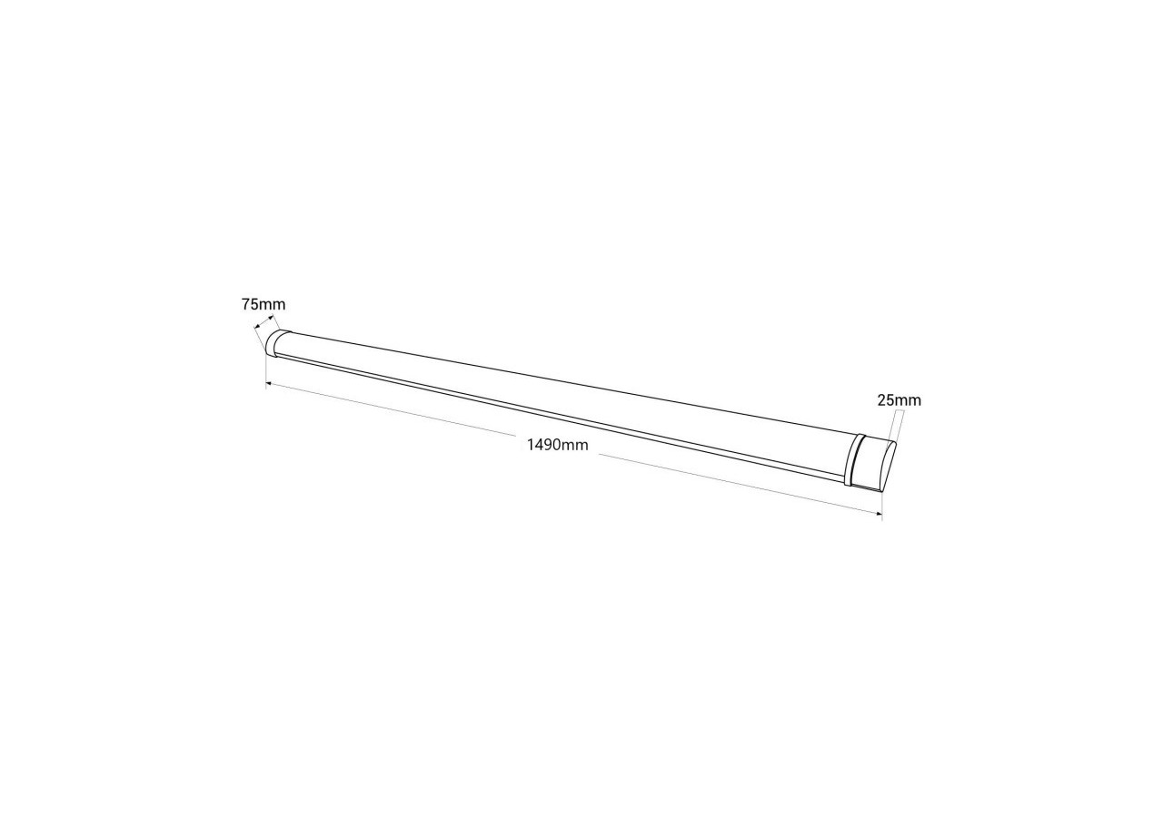 Linéaire LED haute puissance-45W-150cm-IP20 - B8411-150-BN - Barcelona LED