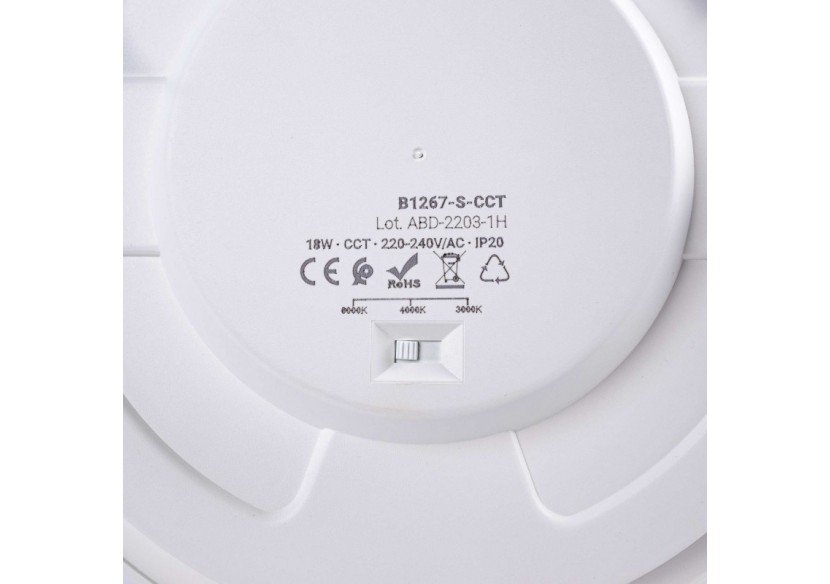 Downlight LED CCT avec capteur PIR 18W-Découpe diamètre 200-210mm - B1267-S-CCT - Barcelona LED Downlight LED CCT avec capteur PIR 18W-Découpe diamètre 200-210mm - B1267-S-CCT - Barcelona LED