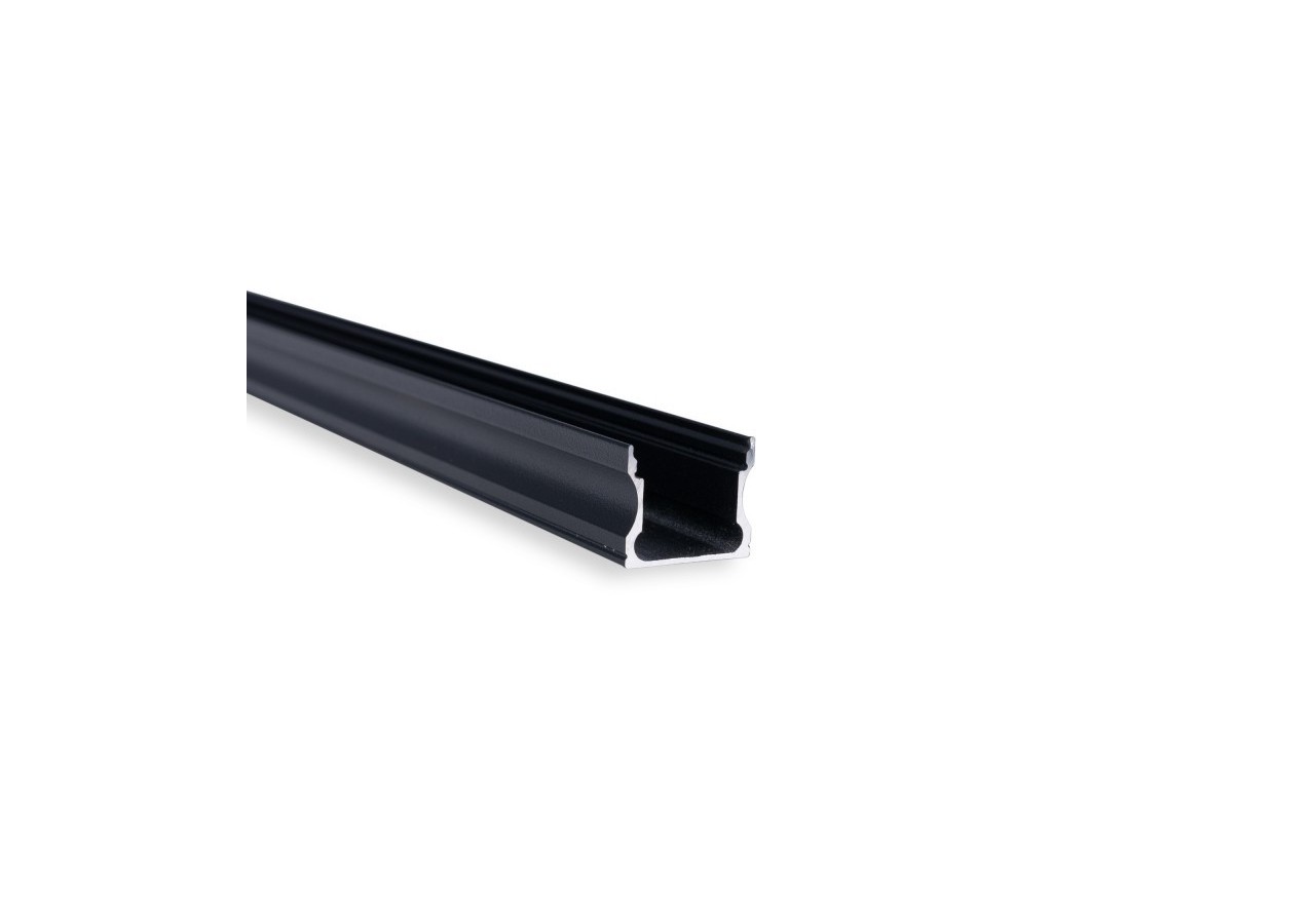 Profilé de surface en aluminium avec diffuseur-Kit complet-17,6 x 14,5mm-Ruban LED jusqu'à 12 mm-2m - BXT-393-N - Barcelona LED