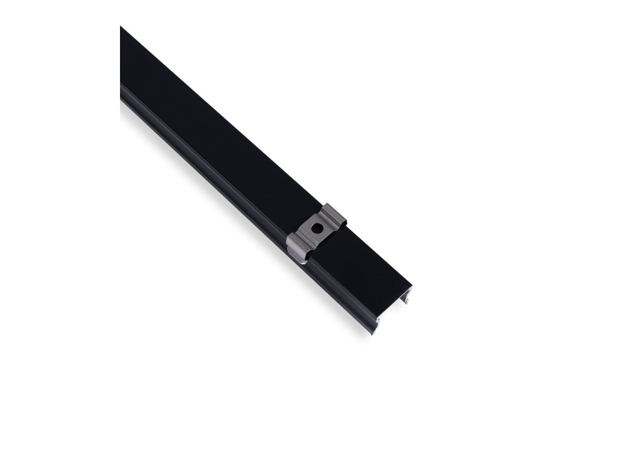 Profilé de surface en aluminium avec diffuseur-Kit complet-17,6 x 14,5mm-Ruban LED jusqu'à 12 mm-2m - BXT-393-N - Barcelona LED