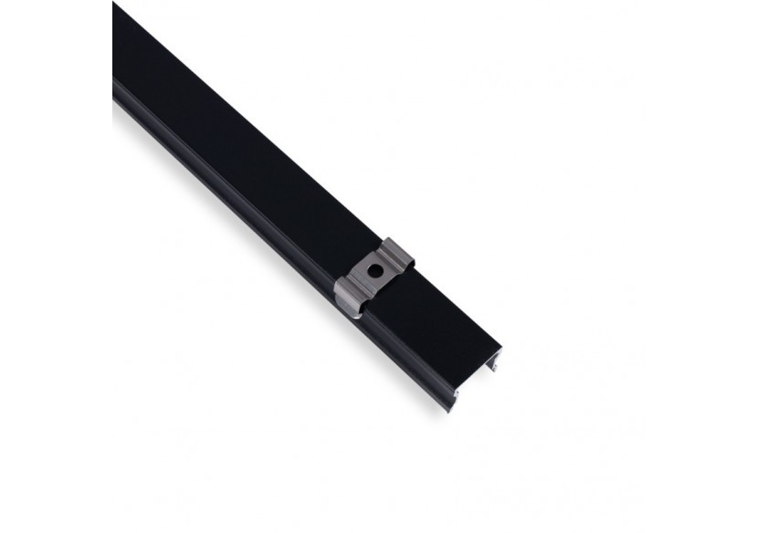 Profilé de surface en aluminium avec diffuseur-Kit complet-17,6 x 14,5mm-Ruban LED jusqu'à 12 mm-2m - BXT-393-N - Barcelona LED