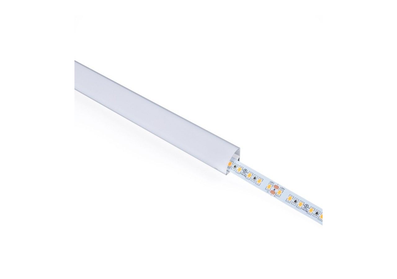 Profilé d'angle en aluminium avec diffuseur-Kit complet-15,8x15,8mm-Ruban LED jusqu'à 10 mm-2m - BXT-58-P - Barcelona LED