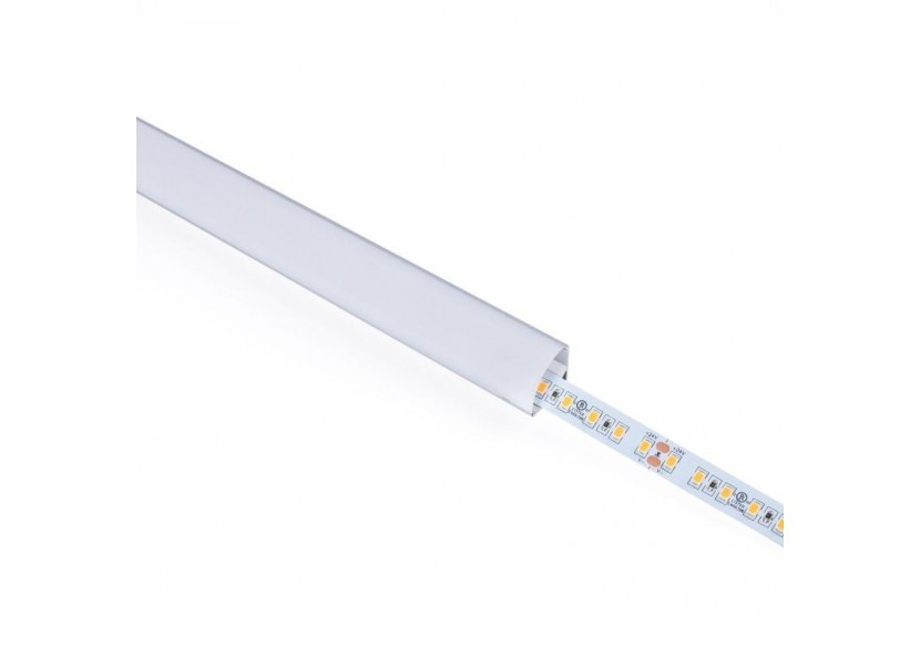 Profilé d'angle en aluminium avec diffuseur-Kit complet-15,8x15,8mm-Ruban LED jusqu'à 10 mm-2m - BXT-58-P - Barcelona LED