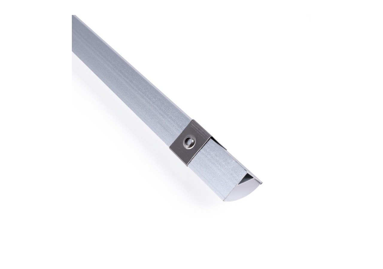 Profilé d'angle en aluminium avec diffuseur-Kit complet-15,8x15,8mm-Ruban LED jusqu'à 10 mm-2m - BXT-58-P - Barcelona LED