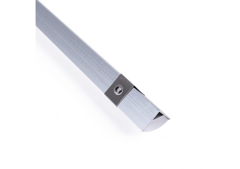 Profilé d'angle en aluminium avec diffuseur-Kit complet-15,8x15,8mm-Ruban LED jusqu'à 10 mm-2m - BXT-58-P - Barcelona LED